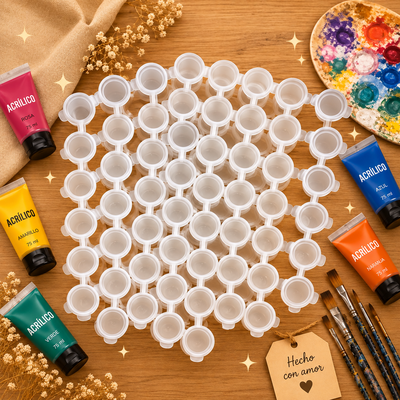1 TIRAS DE 6 POTECITOS SIN PINTURAS 
