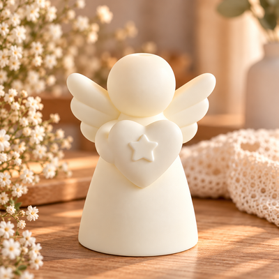 MOLDE ANGEL CON CORAZON 