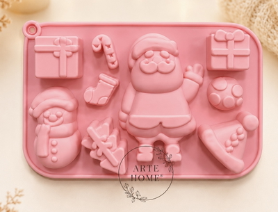 MOLDE PAPÁ NOEL REGALOS 
