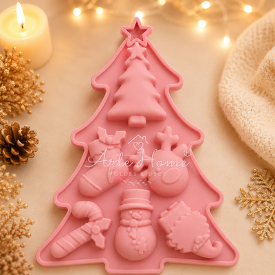MOLDE ARBOL CON APLIQUES 