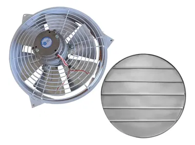 xtractor Semi Industrial 40cm + Persiana Metalica Exterior