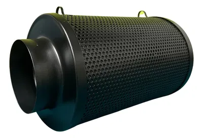 Filtro De Olor Carbon Activado 4x30 Cm Cultivo Indoor Metal