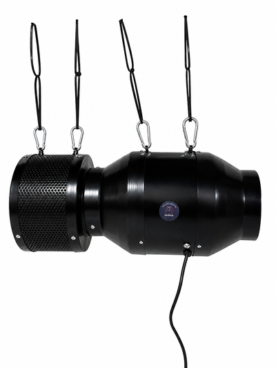 Turbina Indoor Simple 15 Cm + Filtro Metalico Carbon Cultivo