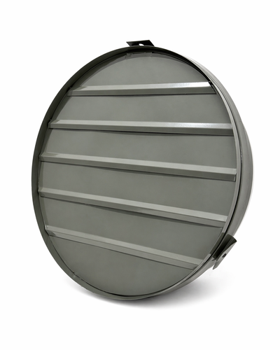 Rejilla De Ventilacion Persiana Movil Pared Extractor 40 Cm Gris