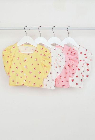 Remera princesa floreada