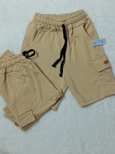 Bermuda Cargo Beige Nene – Short Cargo Niño