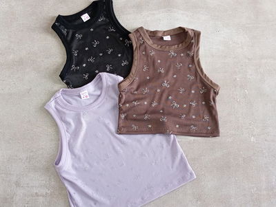  Musculosa Moñitos Brillantes –