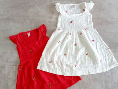Vestido Baby Cotton Bordado nena