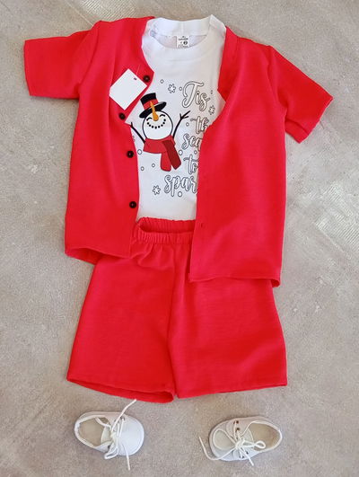 🎄 Conjunto de Lino Navideño 