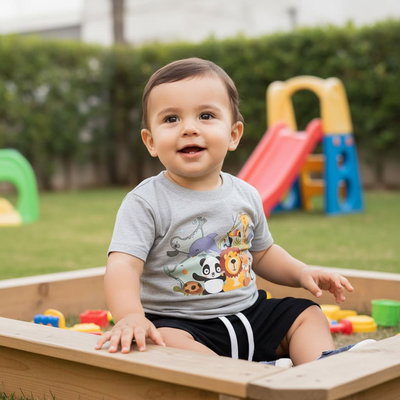 Remera Diseño Selva Bebé Niño – Camiseta Estampada