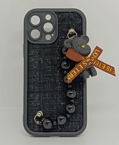 iPhone 13 Pro Max - Poodle Bear con brazalete - Black