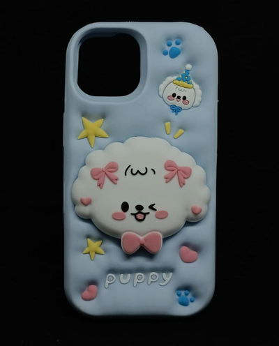 iPhone 14 - Pretty  Dog - Sky Blue