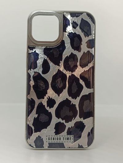 iPhone 13 - Animal Print - Leopard Silver Gloss