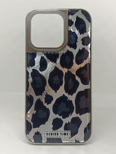 iPhone 14 Pro - Animal Print - Leopard Silver Gloss