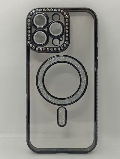 iPhone 13 Pro Max - Case  Strass - Black