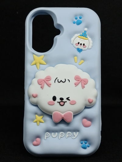 iPhone 16 - Pretty Dog - Sky Blue