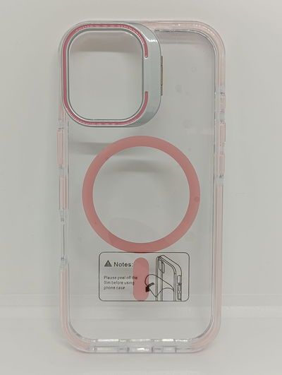 iPhone 17 - Magsafe antigolpe clear - Pink