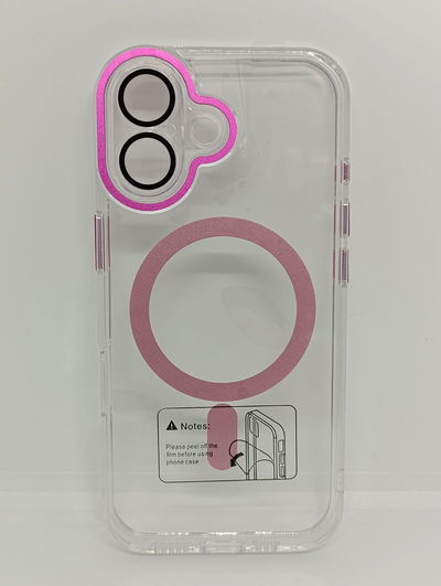 iPhone 17 - Magsafe transparente - Pink