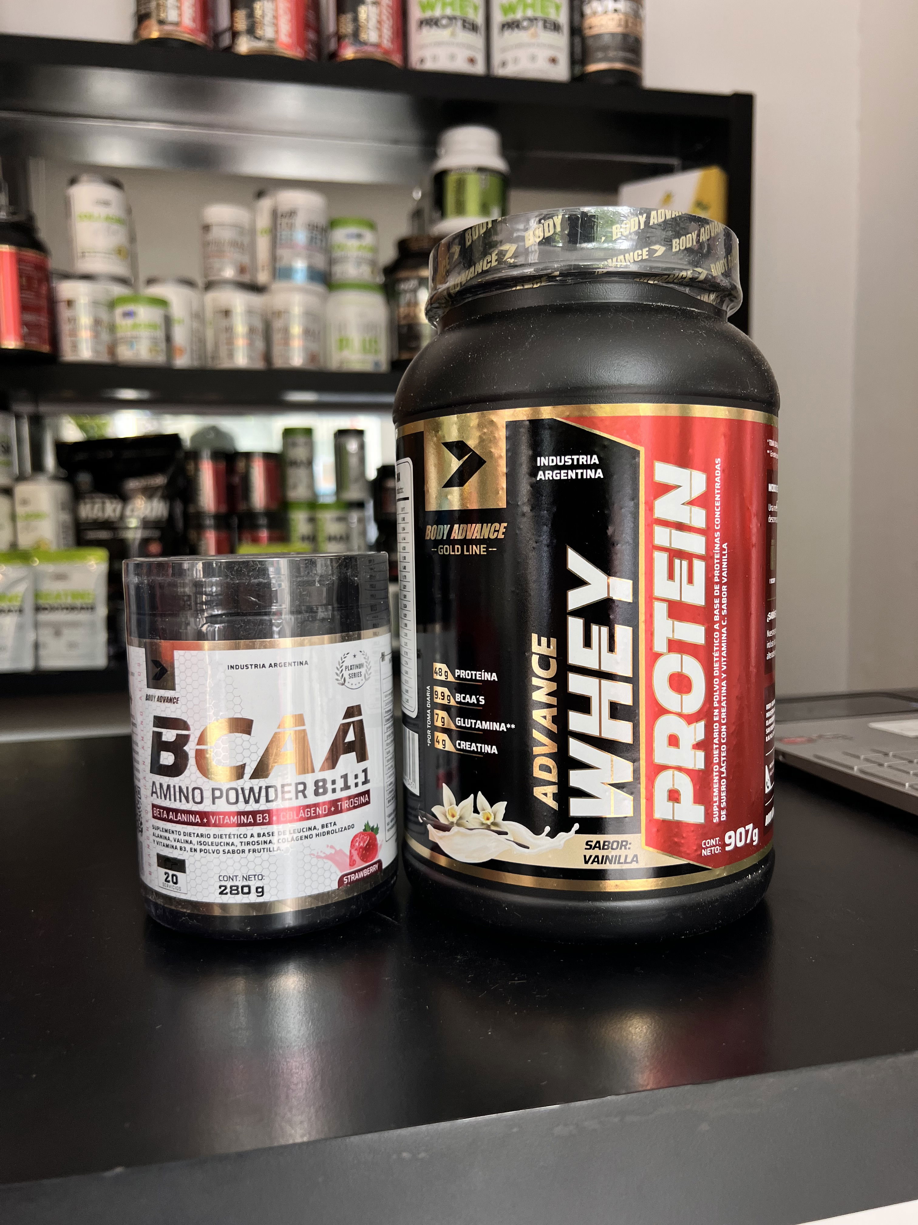 COMBO: Proteina 907g + BCAA de Body Advance