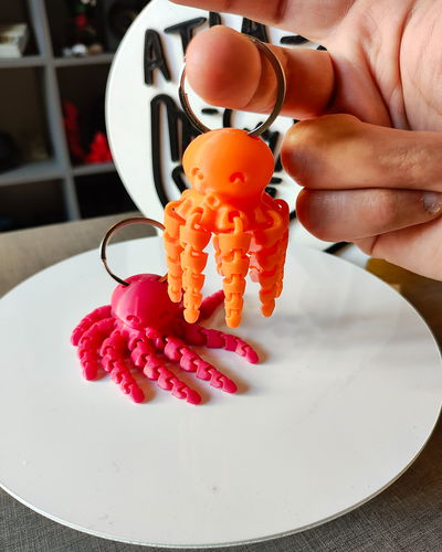 Llavero flexi-pulpo