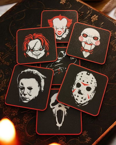 Posavasos iconos del horror