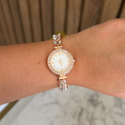 RELOJ VINTAGE ROSE GOLD MOD 17