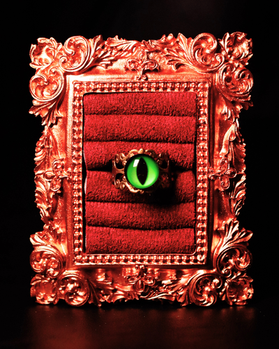 Anillo Ojo Verde ajustable