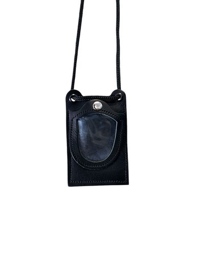 Porta credencial simple para tarjeta de cuero