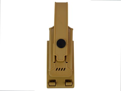 Porta cargador simple con tapa de polímero