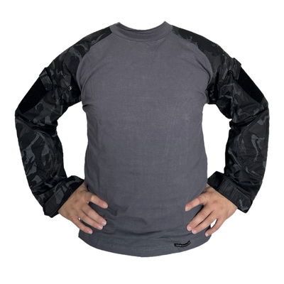 Remera de combate cuello redondo selva negra ripstop importado 