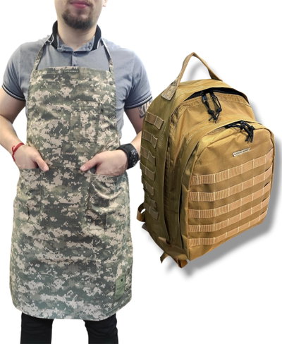 Mochila asalto 2 grande + delantal de regalo
