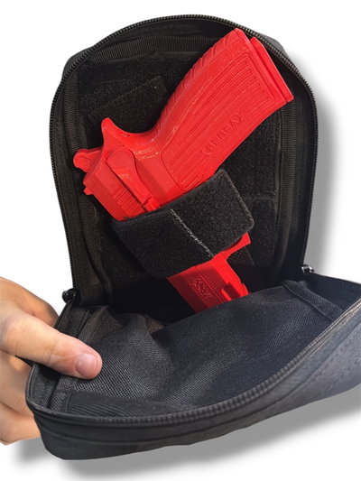 Porta objetos con pistolera para 9mm