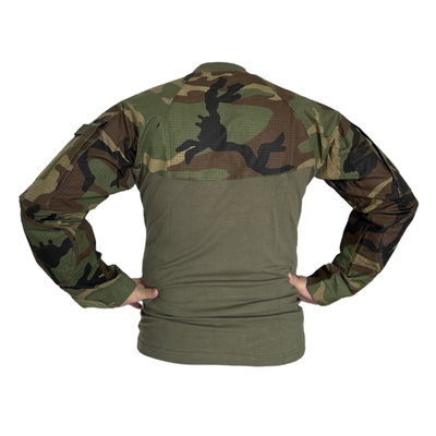 Remera de combate con cierre woodland ripstop importado + bonnie regalo