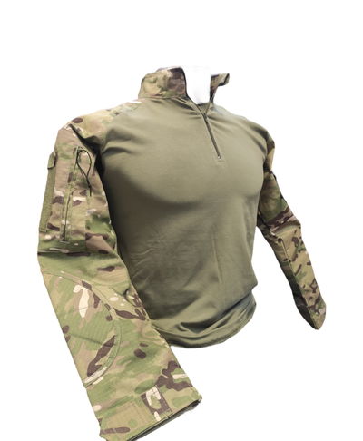 Remera de combate con cierre multicam ripstop importado