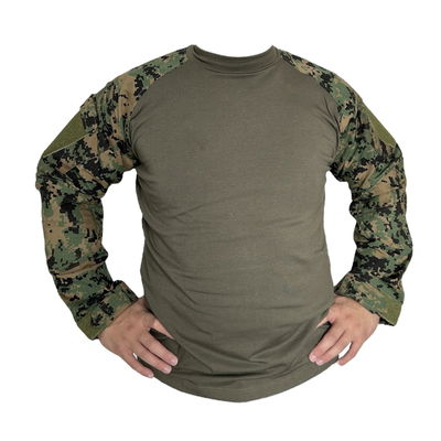 Remera de combate cuello redondo marpat ripstop importado