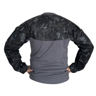 Remera de combate cuello redondo selva negra ripstop importado