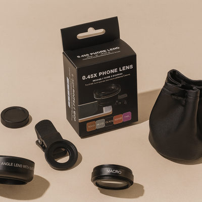 Lente Clip Ojo de Pez y Macro – Gran Angular para Celulares y Tablets