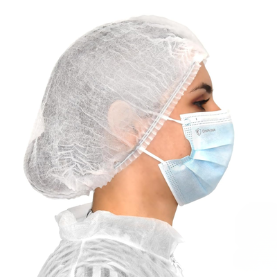 Cofias Descartables Plisadas Blancas x100u Friselina