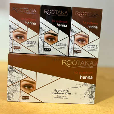 Henna Rootana para Cejas Profesional – Kit Completo