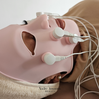 Máscara Facial Masajeadora con EMS – Rejuvenecimiento y Tonificación 