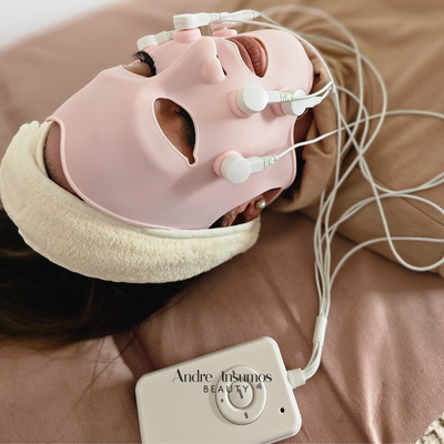Máscara Facial Masajeadora con EMS – Rejuvenecimiento y Tonificación