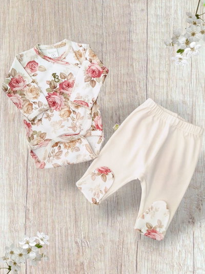 Conjunto Rosas Algodón "Pima Cotton"