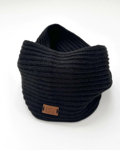 Cuello infinito Black "Tejido"