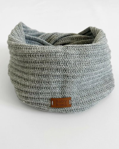 Cuello Infinito Gris "Tejido"