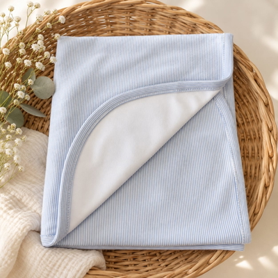 Manta Sky Blue "Doble Algodón"