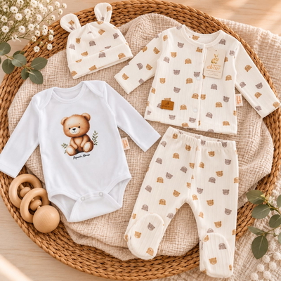 Conjunto Beary Brown