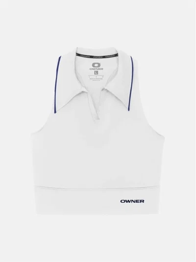 Polo Top Owner Blanco y Azul