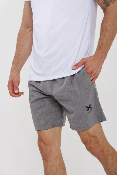 Short X-Trust Tulum Microfibra Elastizada Gris Melange