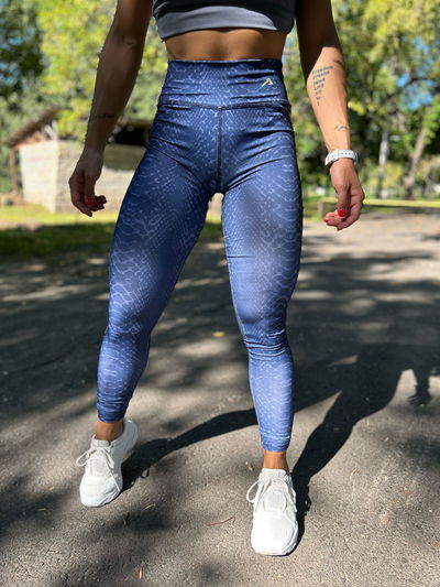 Calza Reptil Blue 