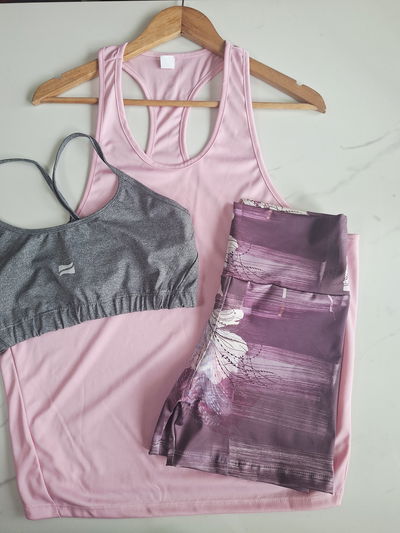  Combo Power Pink & Grey talle L